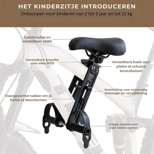 Fiets Kinderzitje - Voorkant Montering